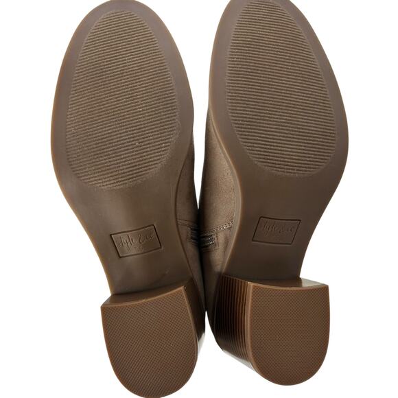 NEW Style & Co Light Sandy Taupe Ankle Boots Size 7.5 Minimalist Neutral Booties - Picture 11 of 12